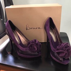 Purple Bourne Heels